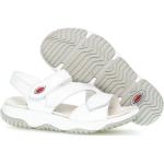 Hvide Gabor Rollingsoft Sommer Sandaler med velcro i Læder Med velcro Størrelse 39.5 til Damer på udsalg 