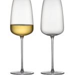 Hvidvinsglas Veneto 2 Stk. Home Tableware Glass Wine Glass White Wine Glasses Nude Lyngby Glas