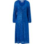Blå ICHI Aftenkjoler Med lange ærmer Størrelse XL til Damer på udsalg 