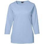 Lyseblå ID® T-shirts med 3/4-ærmer Med 3/4 ærmer Størrelse XL til Damer 