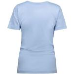 Lyseblå ID® T-shirts med v-hals med V-udskæring Størrelse XL til Damer 