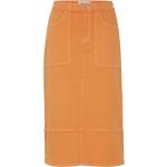 Orange Midi ICHI Nederdele Størrelse XL til Damer 