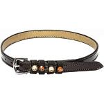 Imperial Riding Pardouz Spur Straps Patent Leather with Coloured Crystals (Brown/Gold)