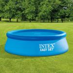 INTEX solopvarmet poolovertræk 206 cm polyethylen blå