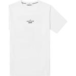Hvide Stone Island T-shirts med rund hals i Bomuld Størrelse XL til Herrer 