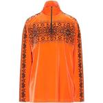 Orange Langærmede t-shirts i Polyester med rullekrave Med lange ærmer Størrelse XL til Damer 