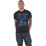 Rockoff Trade Herren Final Frontier Blue Album Spaceman T-Shirt, Schwarz, S