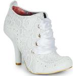 Hvide Irregular Choice Ankelstøvler Hælhøjde 7 - 9 cm Størrelse 43 til Damer på udsalg 