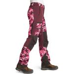 Pinke FRILUFTS Outdoor bukser Størrelse XL med Stretch med Camouflage til Damer på udsalg 