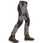 Hvide FRILUFTS Outdoor bukser Størrelse XL med Zebra mønster til Damer på udsalg 
