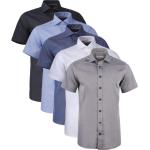 Himmelblå Økologiske Bæredygtige Kortærmede skjorter i Kiper Størrelse 3 XL til Herrer på udsalg 