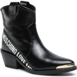 Sorte MOSCHINO Love Moschino Knæhøje støvler i Læder Hælhøjde 5 - 7 cm Størrelse 36 til Damer på udsalg 
