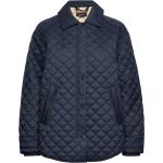 Quilted Jacket With Turn-Down Collar Navy Esprit Collection