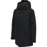 Sorte Hummel North Parka coats Størrelse XL med hætte til Damer på udsalg 