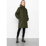 Grønne Vandtætte Parka coats i Polyester Størrelse XL til Damer 