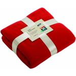 James & Nicholson Fleece Blanket - Red, 130x170 cm