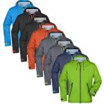 Grønne Vandtætte  James & Nicholson Softshell jakker i Softshell Størrelse XL med hætte til Herrer på udsalg 