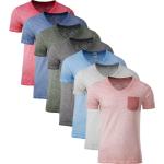 James & Nicholson Økologiske Bæredygtige Vintage t-shirts i Jersey med Øko-Tex med V-udskæring Størrelse XL til Herrer 