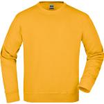 Gule James & Nicholson Bæredygtige Sweatshirts i Bomuld med Øko-Tex Størrelse XL til Herrer 