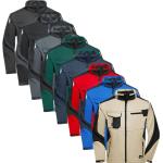 Vandtætte  James & Nicholson Bæredygtige Softshell jakker i Softshell med Øko-Tex Størrelse XL til Herrer 