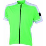 James & Nicholson Herren Sport Top Radtrikots Bike-T Full Zip grün (green) Large