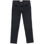 Sorte Økologiske Bæredygtige Slim jeans i Bomuld Størrelse XL med Stretch til Herrer 