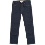 Blå Økologiske Bæredygtige Tapered jeans i Bomuld Størrelse XL med Stretch til Herrer 