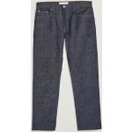 Blå Økologiske Bæredygtige Tapered jeans i Bomuld Størrelse XL med Stretch til Herrer 