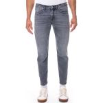 Grå ELEVENTY Slim jeans Størrelse XL med Blomstermønster til Herrer på udsalg 
