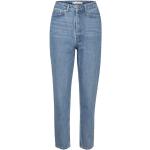 Blå Gestuz Økologiske Bæredygtige Baggy jeans i Bomuld Størrelse XL til Damer på udsalg 