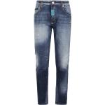 Blå Philipp Plein Skinny jeans i Denim Størrelse XL til Herrer på udsalg 