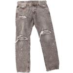 Grå 33 Bredde 32 Længde Diesel Straight leg jeans i Bomuld Størrelse XL til Herrer på udsalg 