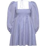Blå Korte Custommade Aftenkjoler Størrelse XL til Damer 