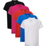 Hvide JHK Bæredygtige Polo shirts i Bomuld med Øko-Tex Størrelse XL til Damer 