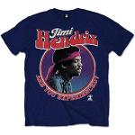 Jimi Hendrix Herren Are You Experienced T-Shirt, Blau (Navy), (Herstellergröße: Medium)