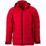 JN1050 Men Outdoor Hybrid jacket Quilted jacket Winter Jacket with Hood - Red, M