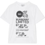 Hvide Burberry Kortærmede t-shirts med korte ærmer Størrelse XL til Herrer på udsalg 