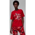 Røde jordan T-shirts med tryk i Bomuld Størrelse XL til Damer på udsalg 