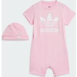Pinke Sporty adidas Buksedragter i Jersey Størrelse XL til Damer 