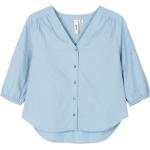 Juna Aristo Adele Shirt lys blå XS Kvinde Skjorter Str XS Ensfarvet - Bomuld