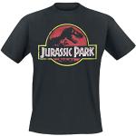 Jurassic Park Herren, T-Shirt, Classic Logo, Schwarz, M
