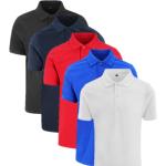 Blå Kortærmede polo shirts Størrelse XXL til Herrer 