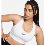 Hvide  Nike Swoosh Sports BH'er til løb Størrelse XXL med justerbare stropper til Damer 