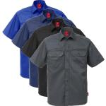 Kongeblå Kansas Kortærmede skjorter i Polyester med korte ærmer Størrelse 3 XL til Herrer på udsalg 