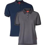 Mørkeblå Kansas Kortærmede polo shirts med korte ærmer Størrelse 3 XL til Damer på udsalg 
