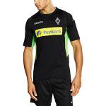 Sorte Borussia Mönchengladbach Kappa T-shirts i Polyester Størrelse 3 XL 