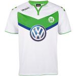 Hvide VfL Wolfsburg Kappa Træningstrøjer i Jersey med korte ærmer Størrelse XL 
