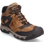 Ke Ridge Flex Mid Wp Bison/Golden Brown Sport Sport Shoes Outdoor-hiking Shoes Multi/patterned KEEN