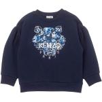 Blå KENZO Tiger Sweatshirts i Bomuld Størrelse 128 til Piger fra Kids-world.dk på udsalg 