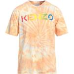 Orange KENZO Kortærmede t-shirts i Jersey med rund udskæring med korte ærmer Størrelse XL til Herrer 